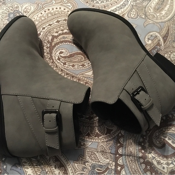 Gray Booties - Picture 1 of 6